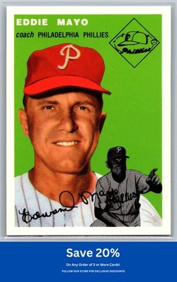 Eddie Mayo 1994 Topps Archives 1954 #247 Gold Philadelphia Phillies K39 - Image 1 of 2