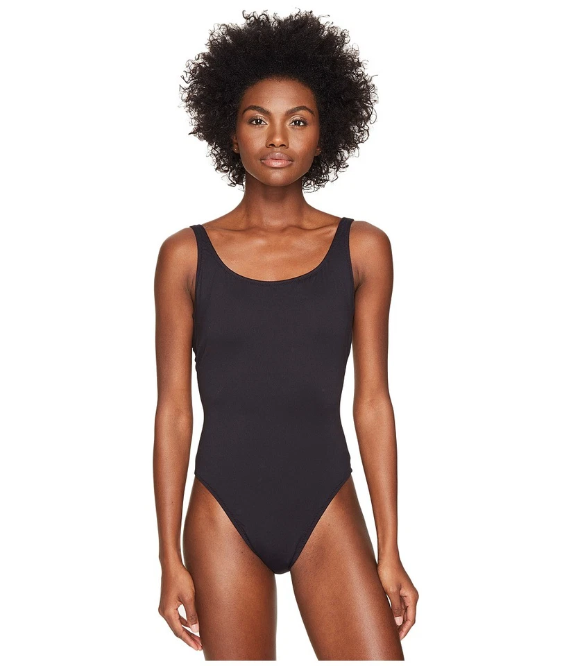 Nuevo con etiquetas Trajes de baño para mujer Letarte liso enrejado espalda de una pieza color negro talla XS Foto 1 de 1