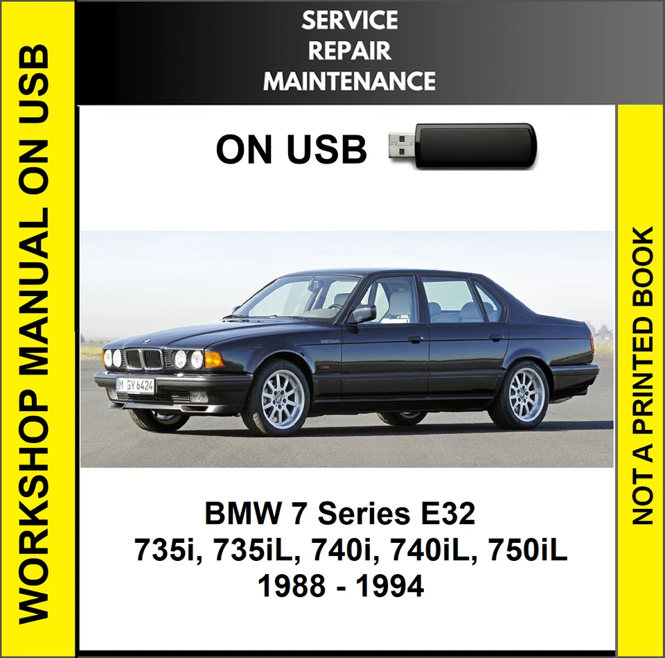 BMW SERIE 7 E32 1988 1989 1990 1991 1992 1993 MANUAL TALLER REPARACIÓN SERVICIO Foto 1 de 1