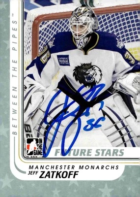 Jeff Zatkoff - Signed 2010-11 In The Game Between The Pipes Card #65 - Image 1 of 2