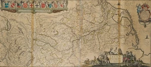 W. BLAEU (1571-1638), Historische Flusskarte des Rheins, 1635, Kupferstich - Picture 1 of 4