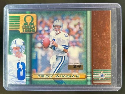 Pacific Omega Troy Aikman 1999 cobre #38/99 vaqueros Foto 1 de 2