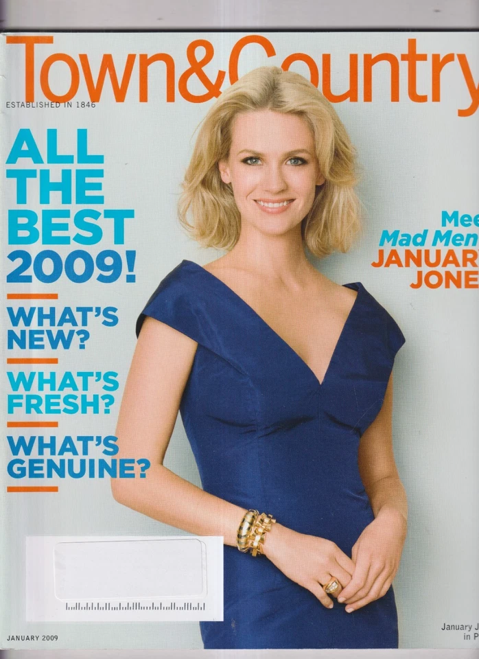 Town & Country January 2009  Meet Mad Men's January Jones, All The Best 2009! , Foto 1 de 1