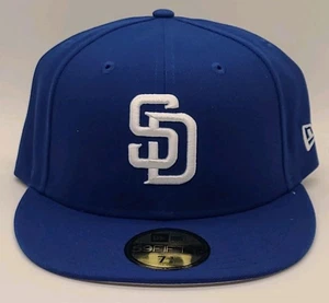 Sombrero de los Padres de San Diego 7 3/8 New Era Jackie Robinson 42 azul marino blanco bordado - Imagen 1 de 5