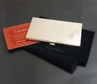 Authentic Cartier Business Card Holder Card Case Sterling Silver #4093