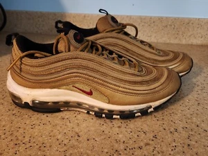 Nike 918890-700 Air Max 97 Metallic Gold Shoes Sneaker Size 7Y Women - Picture 1 of 6