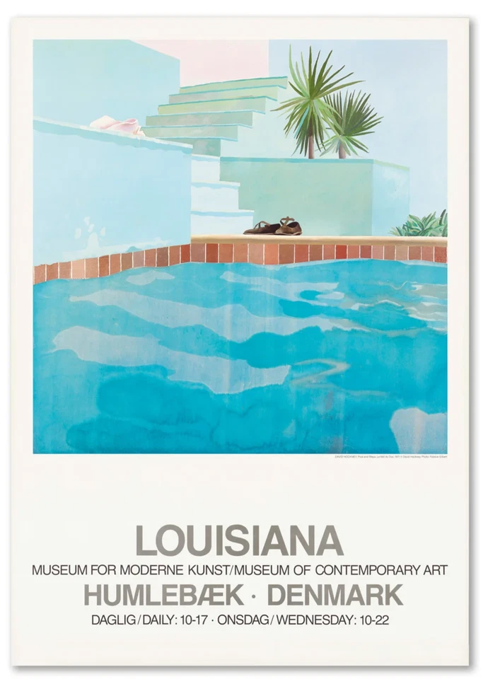 Póster DAVID HOCKNEY piscina y escalones 33,5" x 24,5" Foto 1 de 1