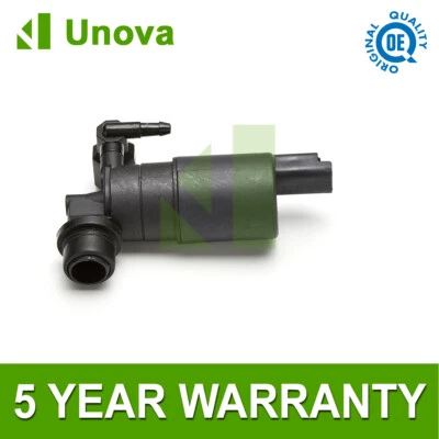 Unova FOR PEUGEOT 106 1996- FRONT & REAR TWIN OUTLET WINDOW WASHER FLUID PUMP - Image 1 of 4
