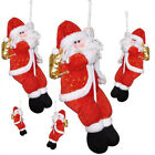 Santa Claus Doll Climbing On Rope Ladder Xmas Decor Christmas Tree Top Ornament