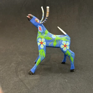 Alebrije Deer Oaxacan Wood Carving Elena Julian - Picture 1 of 14