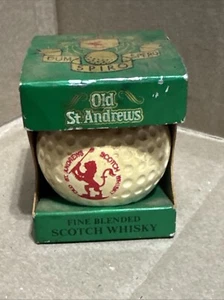Vintage Old St. Andrews Scotch Whisky Golf Ball Shaped Bottle / Box - Picture 1 of 4