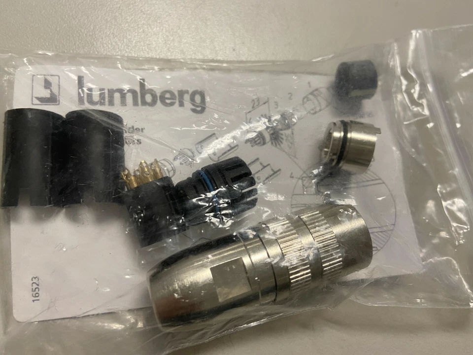 LUMBERG  CONNECTOR ,CIRCULAR DIN,FEMALE 7 POS LOCKING PLUG 032207 - Image 1 of 1