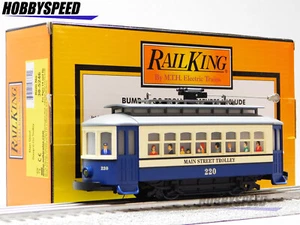 MTH RAILKING MAIN STREET BUMP N GO TROLLEY O GAUGE transit train 30-5246 NEW - Picture 1 of 10
