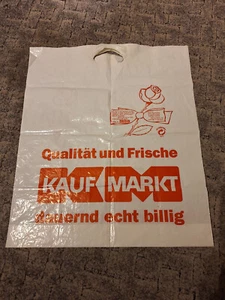 Alte Plastiktüte Plastikbeutel Beutel KAUFMARKT - Bild 1 von 2