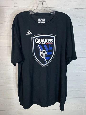 Adidas MLS SAN JOSE QUAKES T-Shirt - Adult XLarge - The Go-To Tee Cover