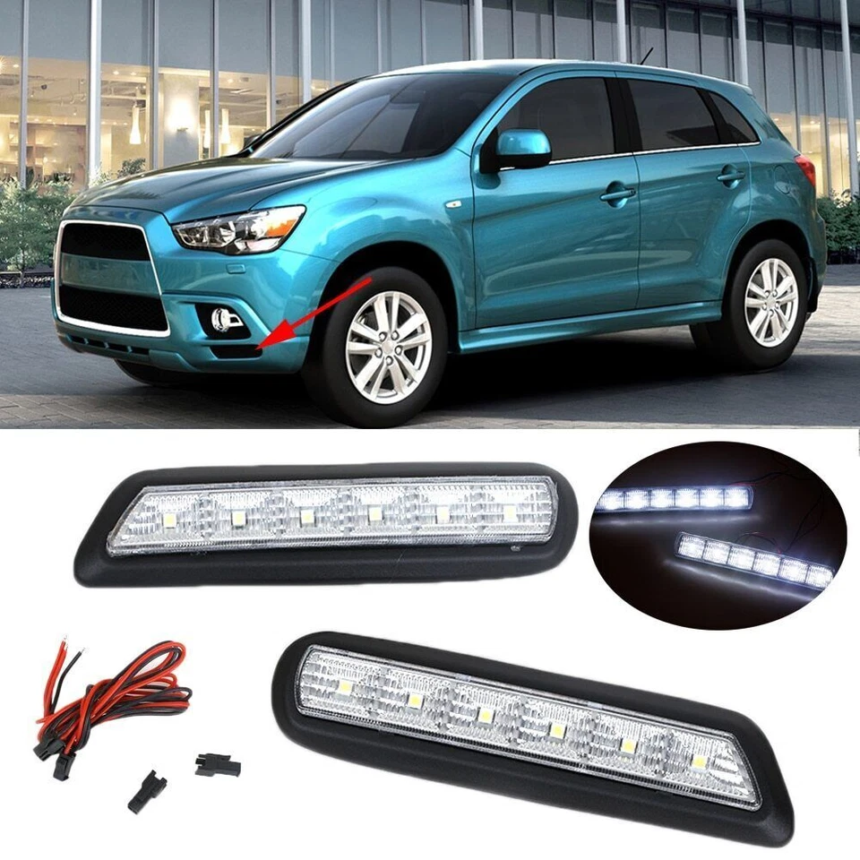 1 par de luces de circulación diurna DRL para Mitsubishi Outlander Sport Asx 2010-2012 Foto 1 de 4