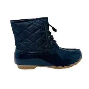 Nuevo Olivia Miller Mujer Botas de Pato Botín de Lluvia Azul Talla 8M Nuevo en Caja - Imagen 1 de 8