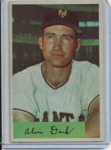 1954 Bowman Baseball Card of Alvin Dark S/S New York Giants Near Mint # 41 - Picture 1 of 2