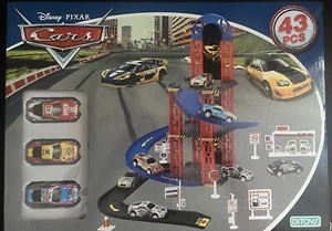 Disney Pixar Cars Parking Super Garage Car Play Set 43 Pieces Kids Activity - Picture 1 of 3