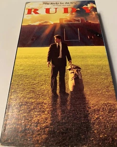 Rudy VHS Tape Movie Sean Astin Ned Beatty True Story Football Drama - Picture 1 of 7