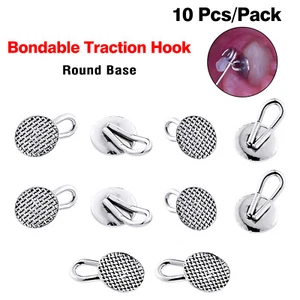 10pcs/pack Dental Orthodontic Traction Caplin Hook Buccal Bondable Round - Picture 1 of 12