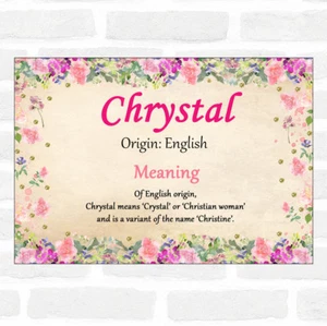 Certificado floral significado nombre cristal - Imagen 1 de 1