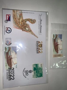 Malaysia 04-09-Aug-2022 fdc boat overprint jakarta first day cover + mint stampa - Picture 1 of 2
