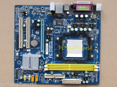 Gigabyte GA-M61PME-S2 motherboard Socket AM2 NVIDIA 6100 DDR2 100% working - Image 1 of 4
