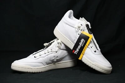 Sneakers Converse Fastbreak Mid Zip bianche scarpe da ginnastica UK 11 EUR 46,5 CM 30 - Immagine 1 di 4