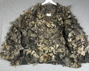 De colección Caza Ghillie Hoja Traje Chaqueta Ganador del Juego Camuflaje Hojas Marrón Verde - Imagen 1 de 9