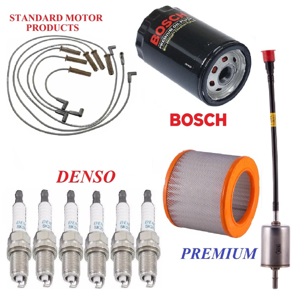 Kit de afinación filtros bujías de alambre para Oldsmobile Cutlass Cruiser V6 2,8 L 1989 Foto 1 de 1