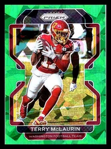 2021 prizm Terry Mclaurin Green Cracked Ice Rare SSP #208 Washington Commanders - Picture 1 of 2