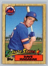 1987 Topps Future Stars #512 Dave Magadan New York Mets Baseball Card