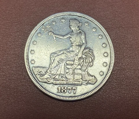 1877 U.S Trade Dollar**** Great Condition Cover