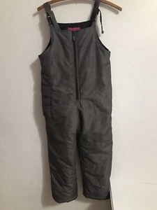 London Fog Youth Snow Ski Bibs Overalls Pants Suit Gray/Green Size S/7-8 - Picture 1 of 8