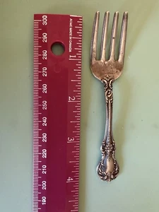 "Tenedor de bebé Towle Old Master 4"" plata de ley sin monograma (S683)" - Imagen 1 de 12