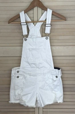 "Mono corto Hollister Boyfriend 3"" para mujer talla XS elástico blanco" Foto 1 de 4