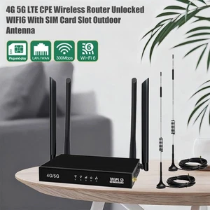 Portabler 4G 5G WiFi 6 Router Mit Außenantenne Und Akku Für Camping Outdoor - Bild 1 von 12