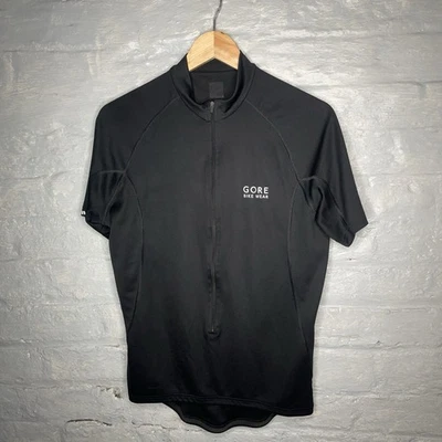 Gore Bike Wear Men's Cycling Jersey Black Short Sleeve - Approx Size Medium - Image 1 of 4