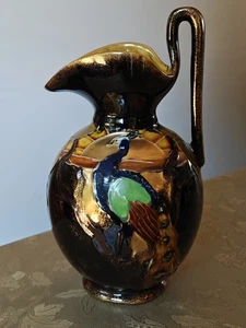 Art Nouveau Thomas Forester Phoenix Ware Peacock Pitcher Ewer T.F & S Lt England - Picture 1 of 15