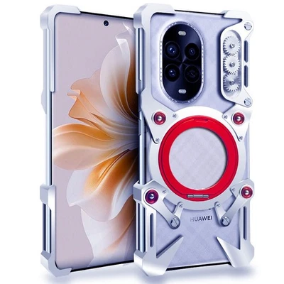 Funda metálica con soporte sin borde para Huawei Nova 13i 14 Lite 12 Ultra 11 10 9 Pro 8 SE Foto 1 de 4