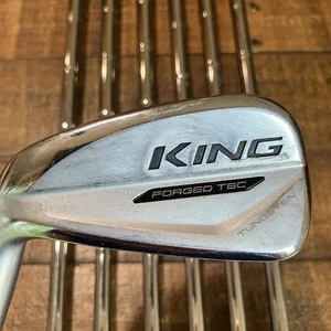 Cobra Golf KING FORGED TEC 2020 Iron Set 4-PW Elevate Tour X-Stiff Steel LH LEFT - Picture 1 of 14