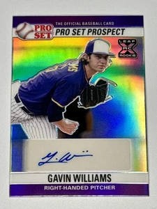 2021 Leaf Pro Set Prospect - Gavin Wililams - AUTO Purple Refractor /25 - Picture 1 of 2