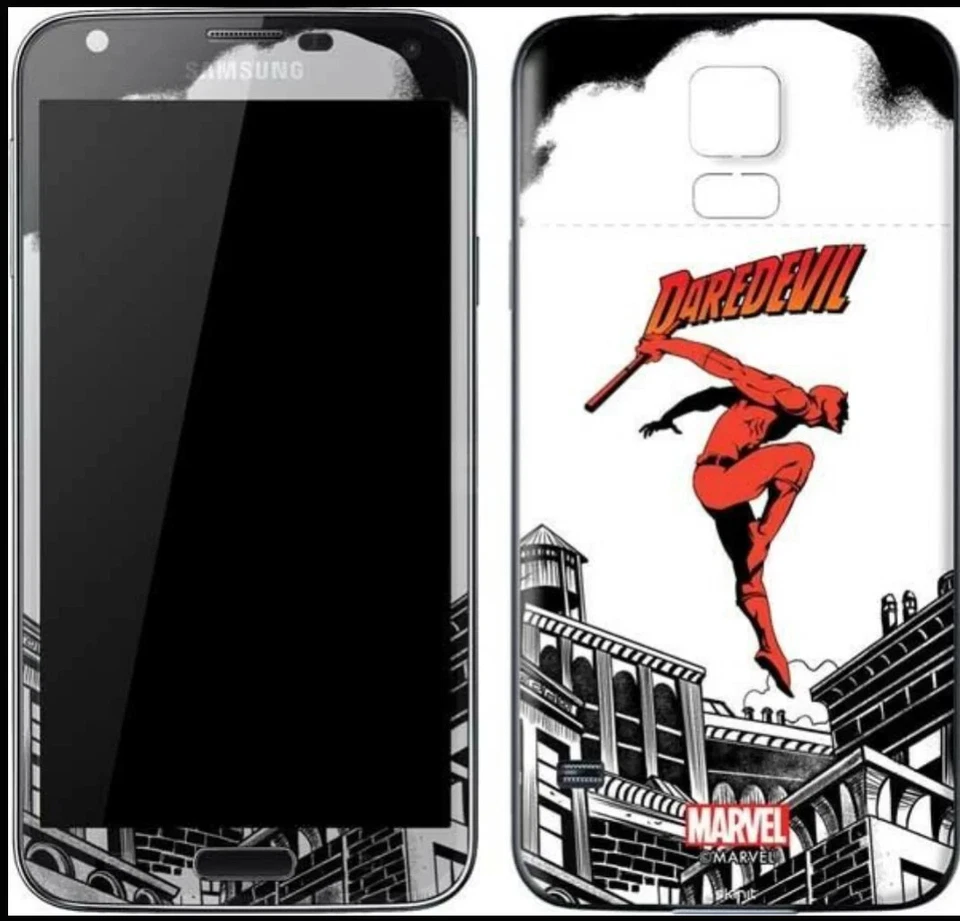 Recubrimiento de teléfono Skinit Marvel The Defender Daredevil Galaxy S5 NUEVO Foto 1 de 2