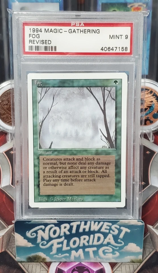 Graded MTG Card - PSA Mint 9 - 3rd Edition (Revised) - Fog - Image 1 of 1