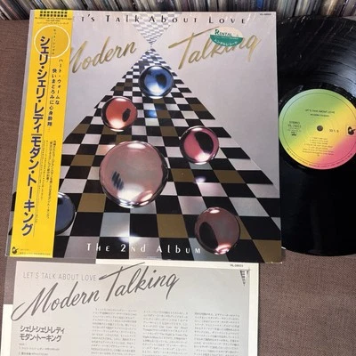 MODERN TALKING Let's Talk About Love JAPAN LP RECORD VIL-28023 OBI+INSERT Rental - Image 1 of 4