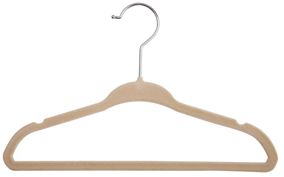 Delta Niños Terciopelo Perchas Niños, Beige, Paquete de 5 Foto 1 de 1