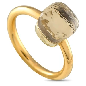 Pomellato Nudo 18K Yellow Gold Smoky Quartz Ring PO03-041625 - Picture 1 of 4