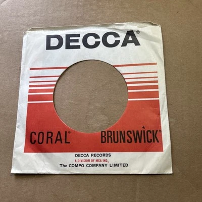 1 Company Sleeve Only Decca Coral Brunswick Records Foto 1 de 2