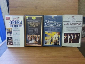 Job Lot of Classical VHS tapes Operas from Mozart Flute Giovanni etc FREEPOST!!! - Imagen 1 de 1